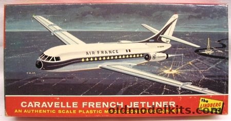 Lindberg 1/180 Caravelle French Jetliner - Air France - Bagged, 411-60 plastic model kit